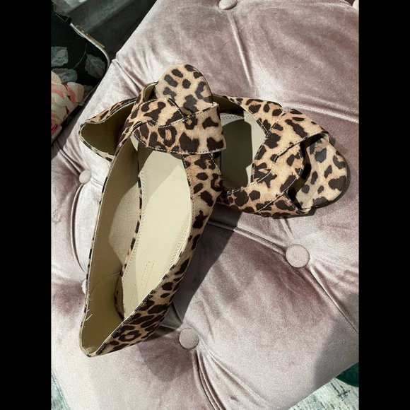ASOS Peeptoe Ballet Flats in Leopard - Picture 6 of 9